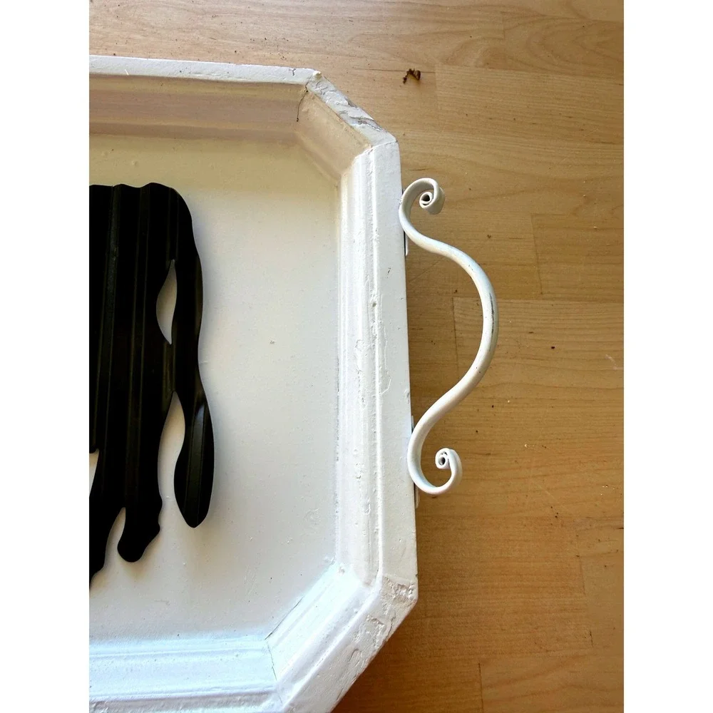 Vintage Cow Wall Decor Tray Metal‎ Western Farmhouse Rustic